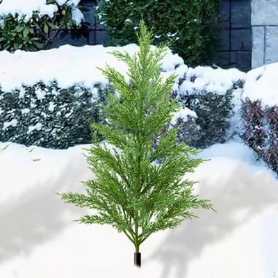 Artificial and Cypress Tree Plant with Ground Lifelike Xmas Decor Christmas for Outside