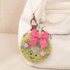 Sweet Green Wreath Plush Toy Stuffed Smiling Humanoid Pink Bow Tie Plushie Kawaii Home Decor Christmas Gift