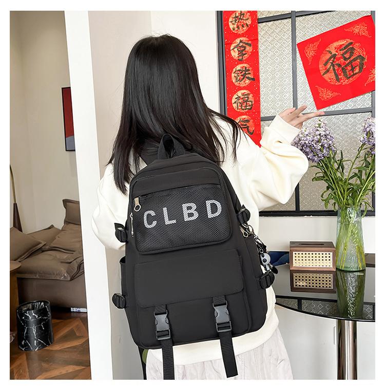 Men's Backpack Middle School Student Backpack Women's Schoolbag