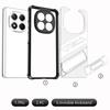 Luxury Folding Bracket Clear Case For Xiaomi Poco X6 M6 Pro Redmi 14C 13C Note 14 13 Pro+ Transparent Shockproof Stand Phone Cover