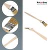 Pinceaux d'angle - Kotarbau - Lot de 10 - 36 mm - Poils naturels - Bois