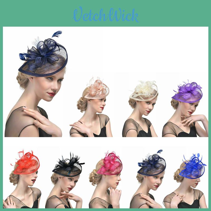 Solid Color Feather Hair Accessories Headband For Ladies