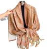 Imitation Cashmere Jacquard Cashew Jacquard Air Conditioner Quilt Long Scarf Shawl Scarf Fringed Thin Headscarf