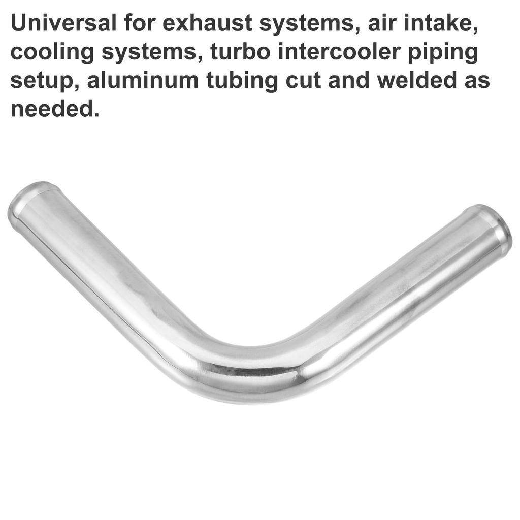 ACROPIX OD Leg Length Car Aluminum Alloy Tube Intercooler Pipe 90 Degree Bend Elbow Air Intake Joiner Tube Set of 2 1.50" (38mm) 6" (152mm) -