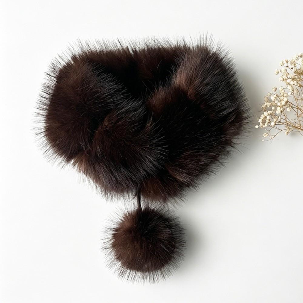Coldproof Plush Scarf Thickened Women s Scarf Soft Neck Wrap Winter