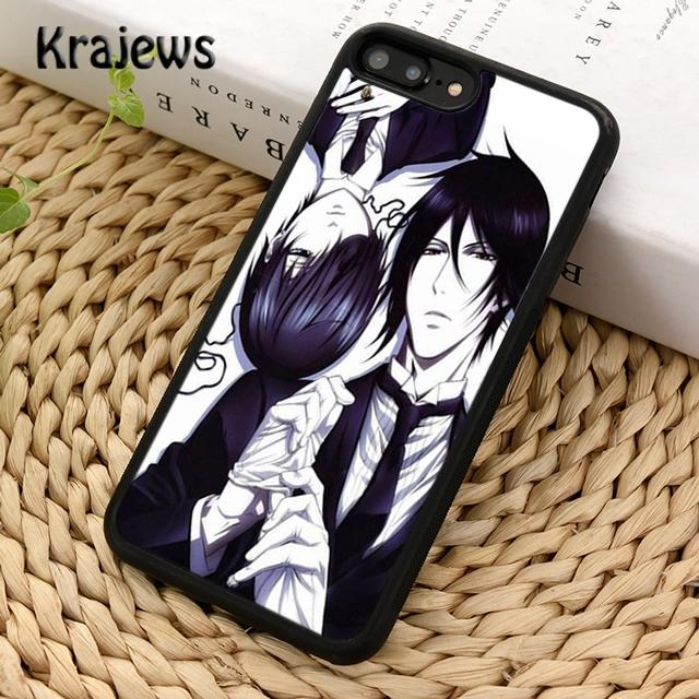 Krajews Black Butler Kuroshitsuji Anime Pouzdro na telefon pro iPhone 14 5 SE 6s 7 8 plus X XR XS 11 12 13 pro max Samsung S21 S22 ultra