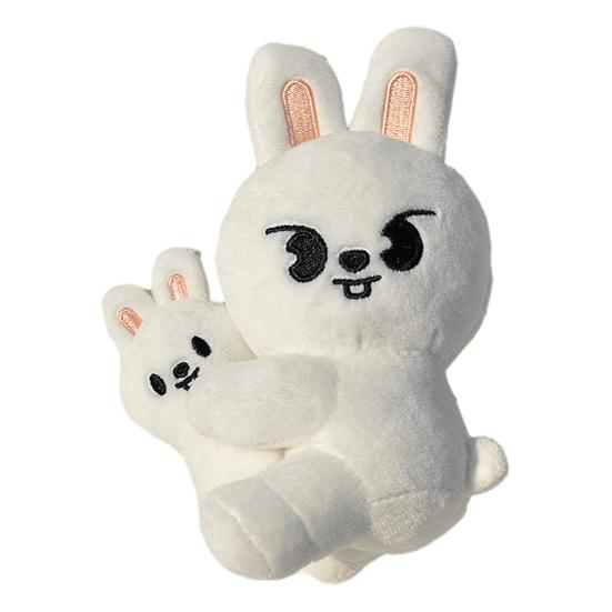 Magnetic Hugging Animal Plush Toy Cartoon Pig Fox Chick Wolf Bear Cat Rabbit Dog Plushie Stuffed Animal Doll Band Fans Collection Gift Rabbit