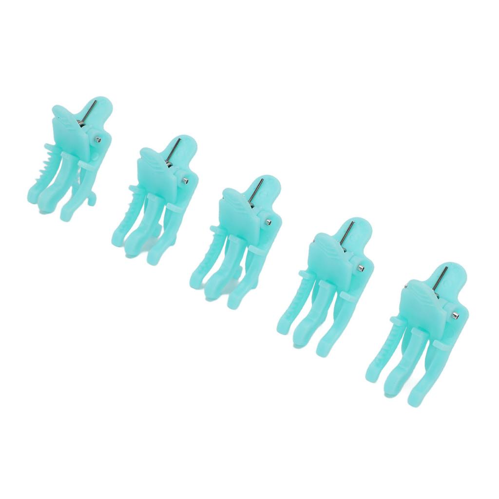25 Pcs Hair Perm Clips for Men Small Volumizing Curl Styling Clamps with Non Slip Handle Blue
