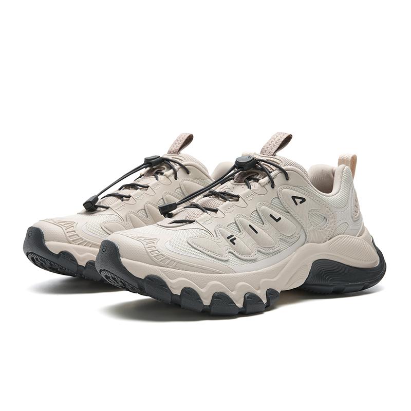 Fila TRUFFLE Cushioning Abrasion Resistant Lightweight Height Increasing Low Top Chunky Sneakers Women's Pink Gray F12W611104FPW