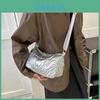 Fashionable Quilted Stitch Large Capacity Cotton Shoulder Bag For Women