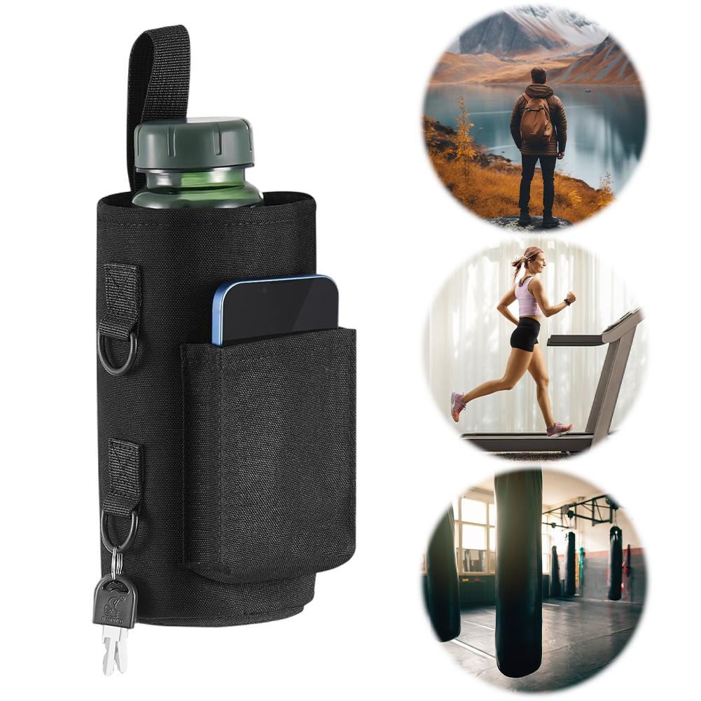 Magnetic Bottle Bag with Shoulder Strap Crossbody Bag Gym Accessories Organizer for Men Women Workout Fitness Travel Outdoor