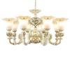 European Retro Resin Chandelier for Living Room, Restaurant, or Bedroom - Warm Atmosphere and Unique Style