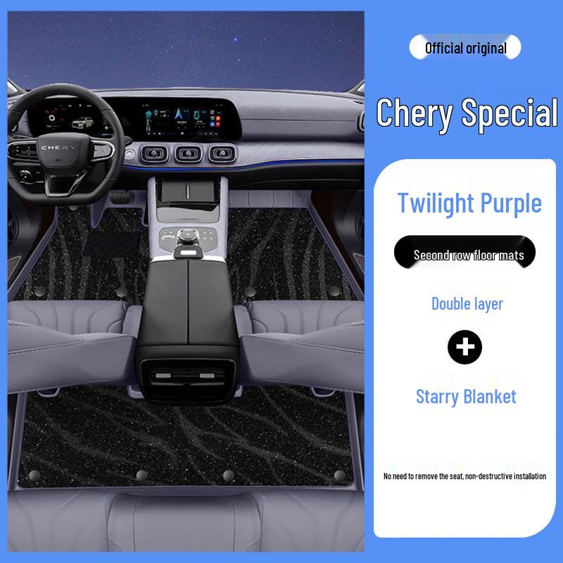 Covorașe de podea din piele ecologică Chery Tiggo 9 Protecție completă