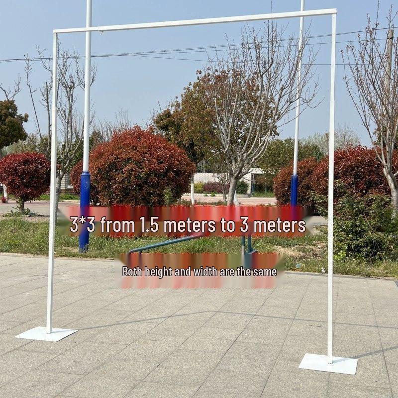 Golden Wrought Iron Wedding Arch Telescopic Stand for Stage Decoration