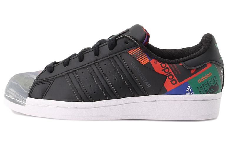 Adidas Superstar  Multi Logo Patches - Black  GX2716 36