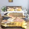 Fashion Sexy Anime Girl Print Bedding Sets Bed Supplies Set Duvet Cover Bed Comforter Set Bedding Set Aldult Gift