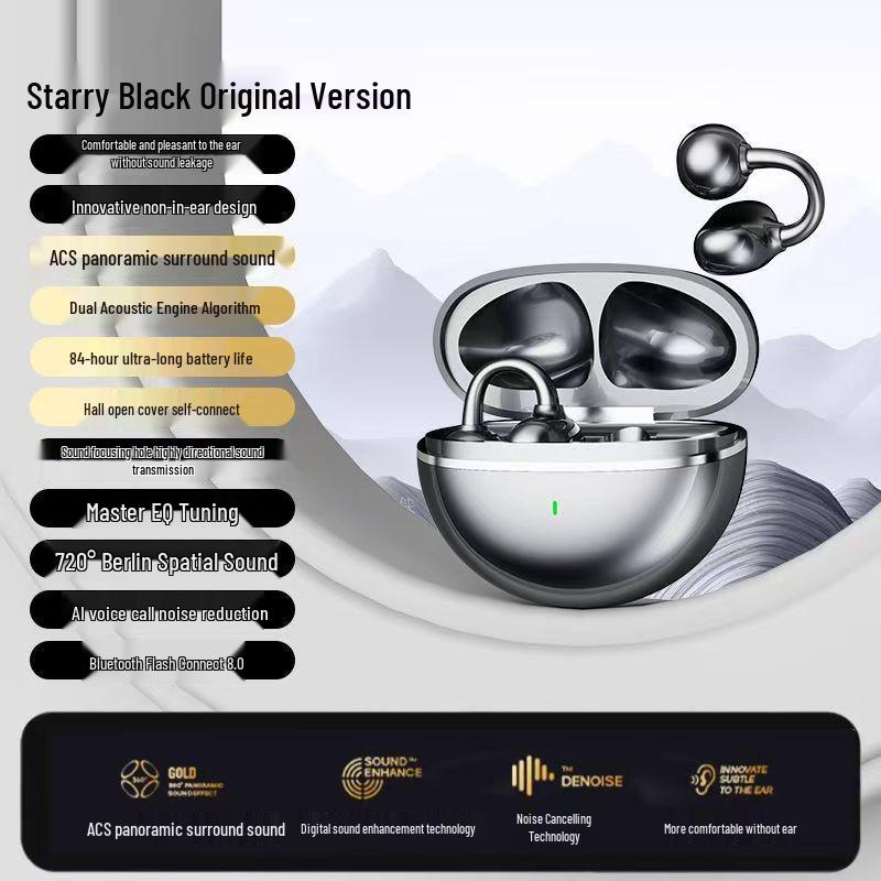 2025 New G126 TWS Bluetooth Sports Earbuds - Noise Cancelling & Non-In-Ear Design