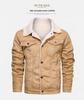 WWII US Air Corps Flying Tigers Leather Shearling Jacket for Military Enthusiasts