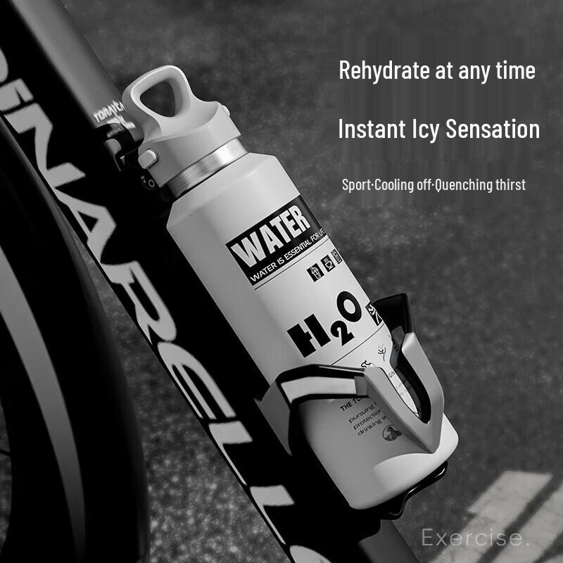 Temeike Large Capacity One-Hand Open Stainless Steel Vacuum Flask