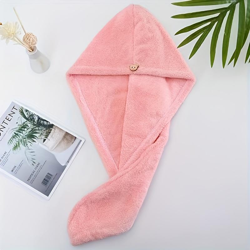 1pc Microfiber Hair Towel Wrap Quick Dry, Super Absorbent for All Hair Types Polyester Hair Drying Cap, Bathroom Accessory