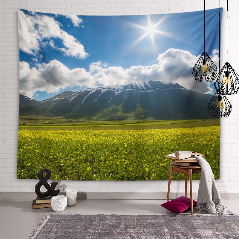 

Снежная Гора Снежный Пейзаж Гобелен Природный Пейзаж Озеро Искусство Настенный Гобелен Общежитие Спальня Эстетика Домашнее Украшение 150X100CM