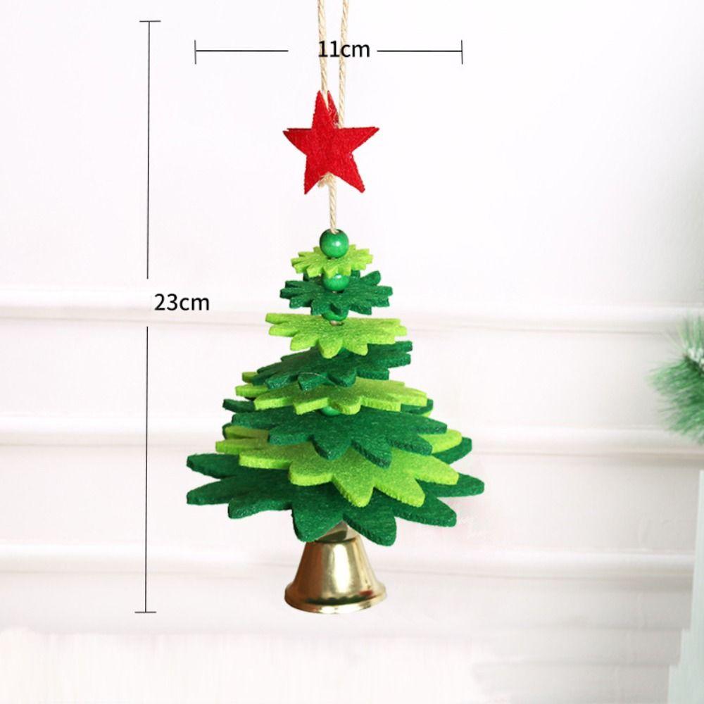 Plstěný látkový závěsný přívěsek na vánoční stromeček vánoční ozdoby na nový rok