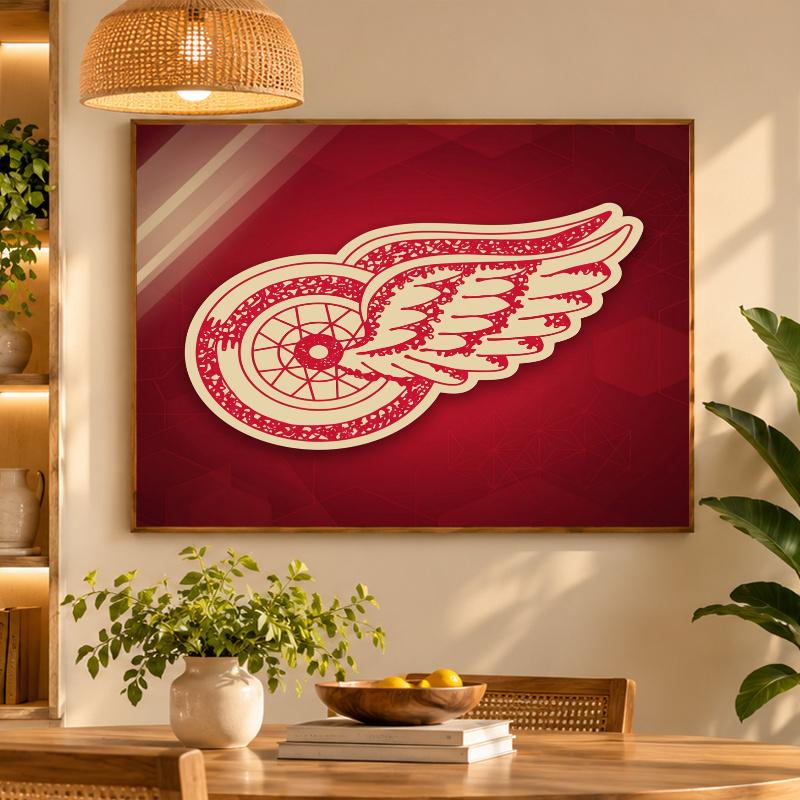 5D Diamond Painting Detroit Red Wings DIY Full Drill Diamond Art Kit Home Decoration