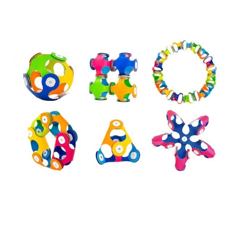 Rainbow Magnetic 3d Building Blocks Set For Kids Educational Toy Girls Boys