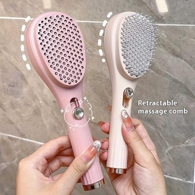Retractable Self-Cleaning Hair Brush - Antistatic Massage Brush for Added Volume and Scalp Care, Perfect Gift for The Fashionable Woman