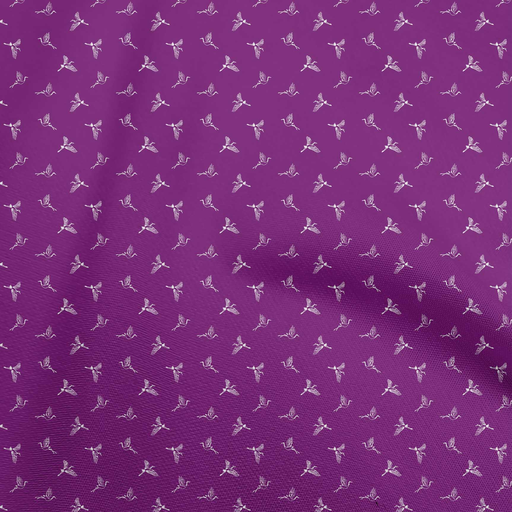 

OneOone Cotton Flex Green Fabric Тканина з птахами для пошиття друкованої тканини для рукоділля у дворі 40 дюймів 42 Inch Wide - Viscose Chiffon фіолетовий