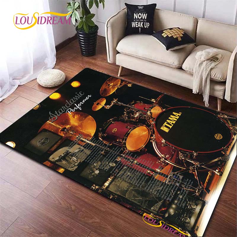 Drums Brand Carpet for Living Room Bedroom Rugs Kitchen Kids Door Unslip Floor Mats Birthday gift photography props Alfombra Rug