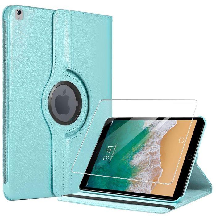 Case + Tempered Glass - BOOLING - for iPad Air 3 / for iPad Pro 10.5" - 360° Rotatable - Blue - Optimal Protection