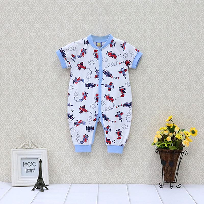Newborn Boy Girl  Infant Clothing Cotton Button Short Sleeve Rompers Winter Spring One Piece Kid Long Sleeve Kidswear Aapparel