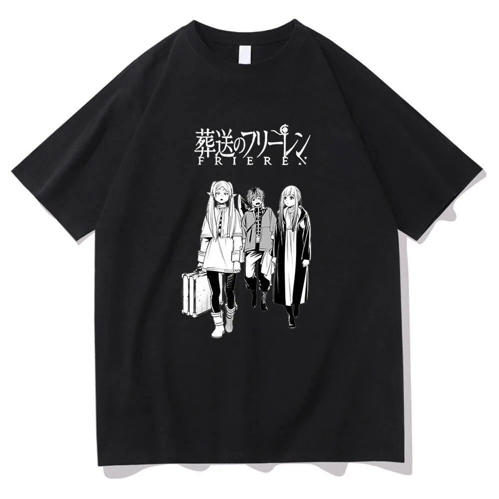 Tričko Frieren Beyond Journey's End Unisex Estetické Retro Anime Sousou No Frieren Tričko Unisex Unisexga Vintage Bavlna Trička Unisex