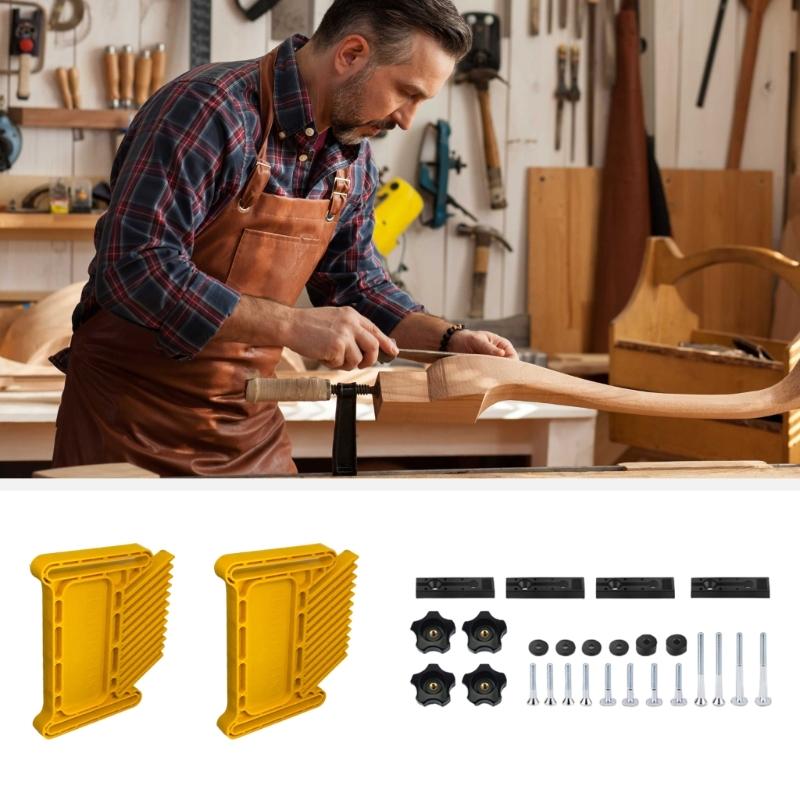 Featherboard Adjustable Woodworking Tool Safety Device Stackable Feather Board for Table Sawing Router Tables Band Sawing