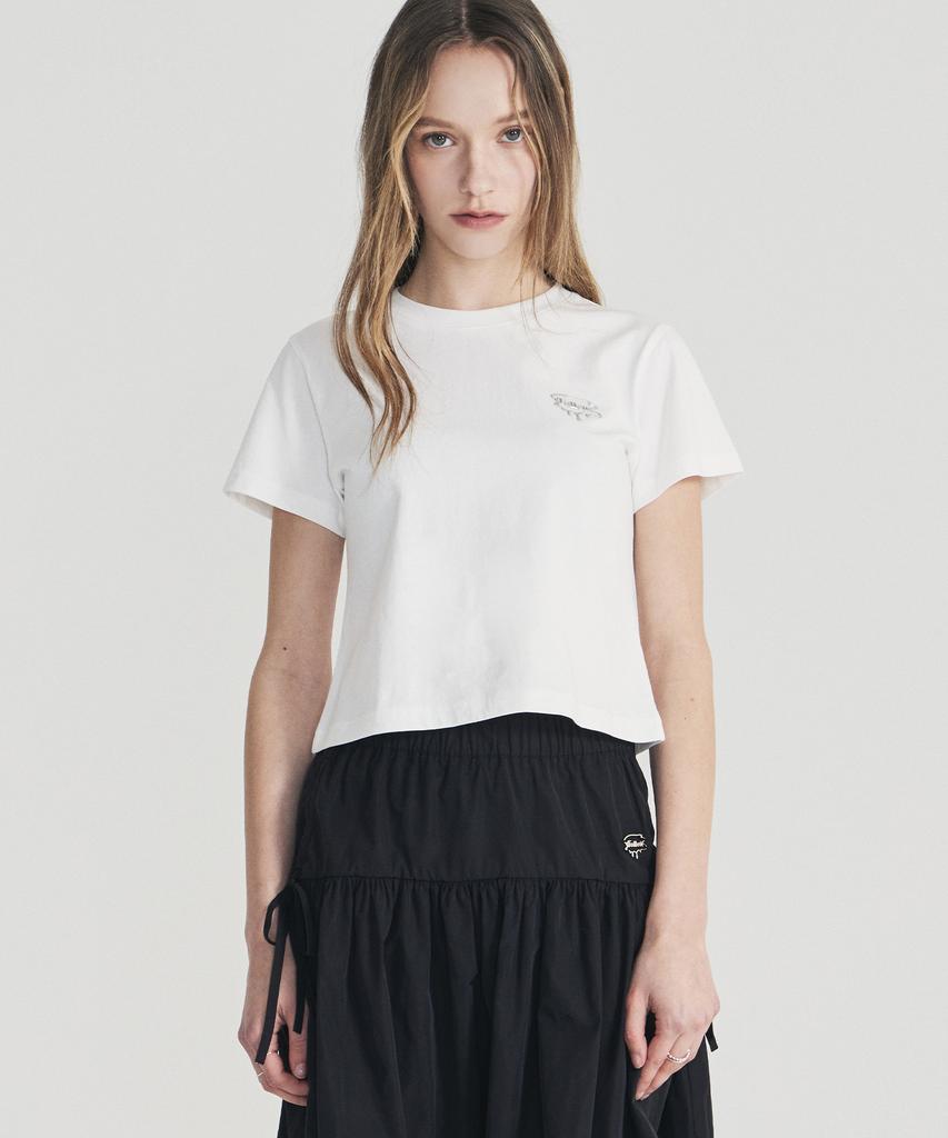 Palet Silver Brush Logo Short Sleeve T-Shirt Lavender