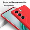 For TECNO Camon 40 Pro 5G Liquid Silicone Case Phone Back Cover with Hand Strap