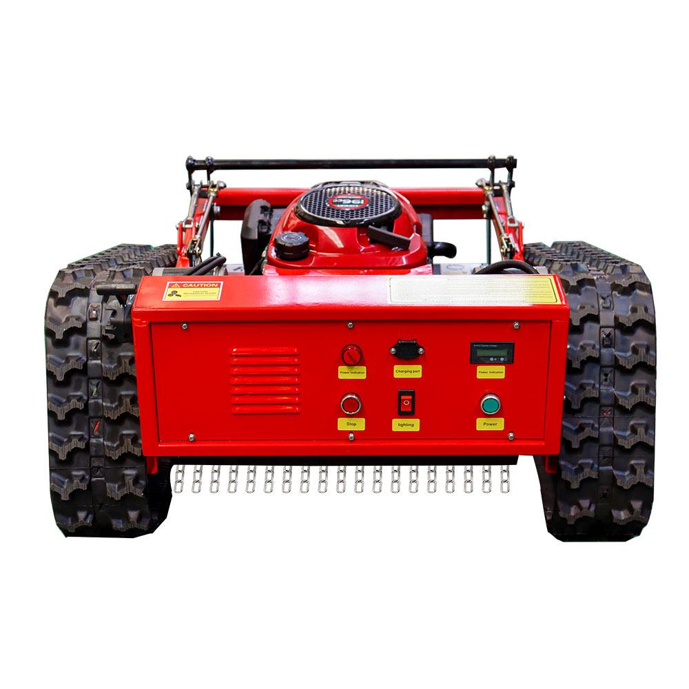 Thailand-Export HT550 Remote Control Gasoline Lawn Mower: Tracked Intelligent Grass Trimming and Weeding Machine