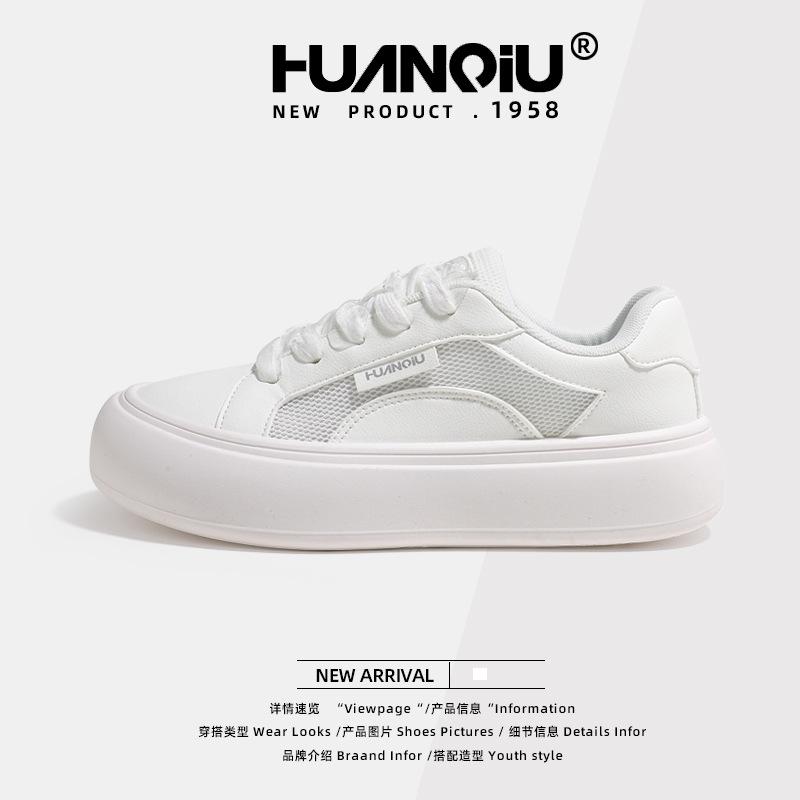 

Global casual women s shoes XHQ-G388W summer new breathable thick-soled white shoes women s versatile casual board shoes women 40