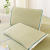 Breathable Summer Orchid Grass Pillow with Pillowcase - Natural Rush Mat for Adults