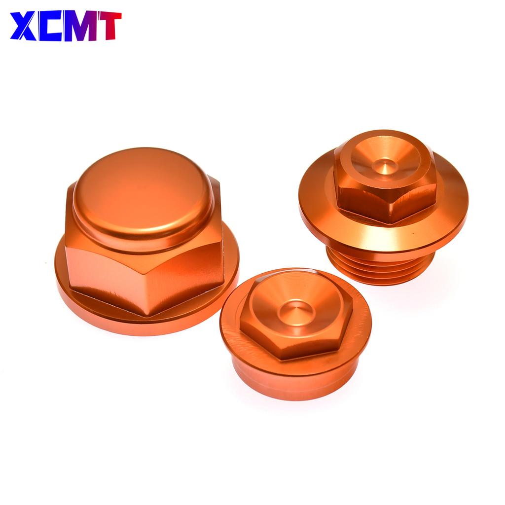 Front Wheel Lock Nut Bolt Rear Chain Adjuster Axle Block Wheel Axle Nut Cocer CNC For KTM SX SXF XC XCF EXC EXCF XCW SMR 85-530