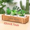 Vaso per Piante da Giardino Retrò Scatola di Legno Vintage per Oggetti Vari Cancelleria Portapenne Vasi per Succulente Decorazione per Casa Balcone