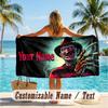 Custom Text Beach Towel, Soft Absorbent Swimming Multi-use TowelA Nightmare On Elm Street Freddy Krueger