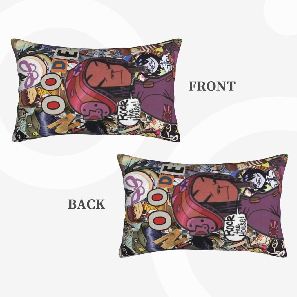 Music Band Gorillaz Rectangle Pillowcase Cushion Cover Decorative Bedroom Bed Home Comfort Throw Pillow