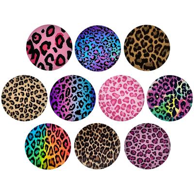 Stylish Classic Leopard Print Glass Refrigerator Magnet & Whiteboard Sticker