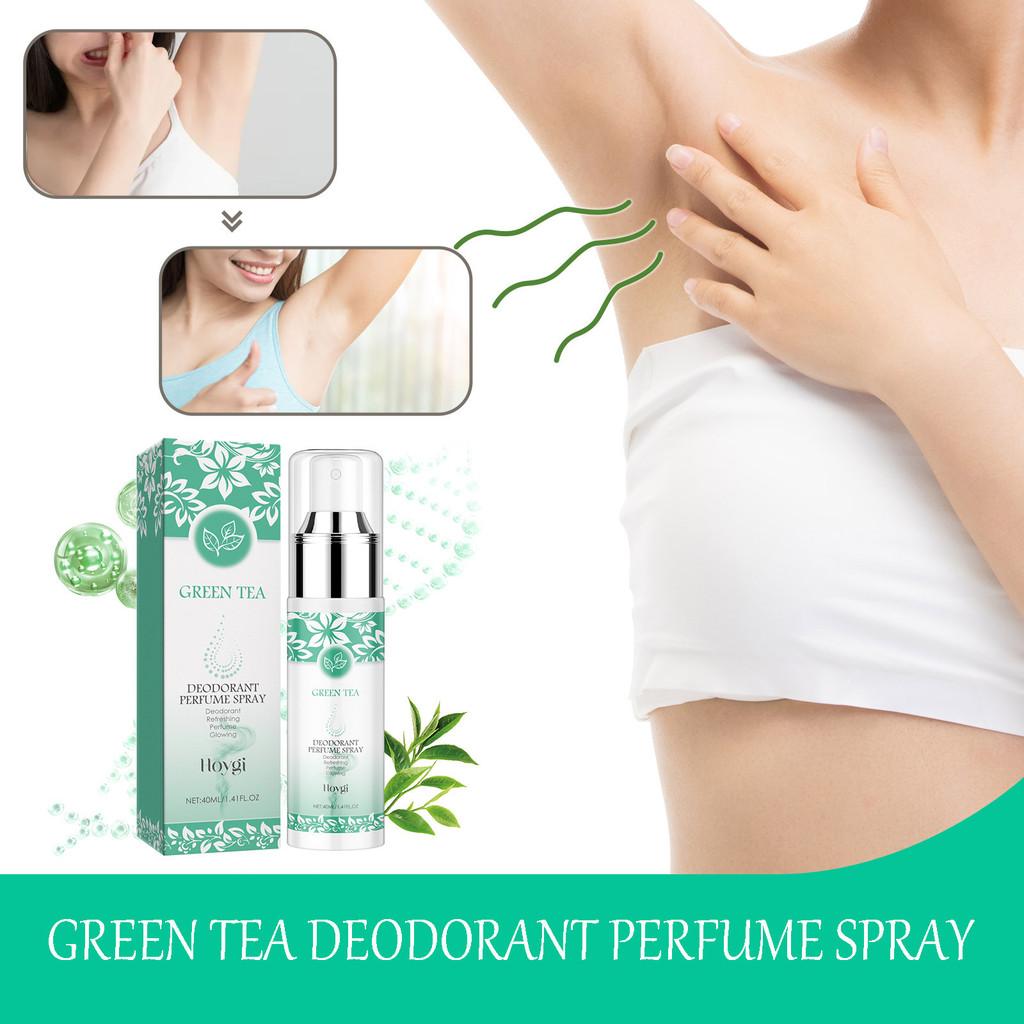 Hoygi Green Tea Underarm Deodorizing Spray Refreshing Long Lasting Fragrance 40ml