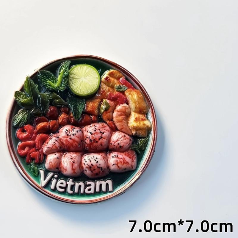 Vietnam Fridge Stickers Mekong River Travel Souvenirs Negeri Sabah Fridge Magnets Home Decoration Wedding Gifts