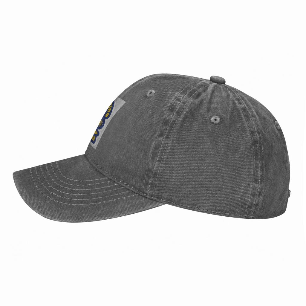 Cappellino in Tessuto Denim a Forma di Conchiglia Gialla del Cammino di Santiago Cappellini da Baseball Casual Cappello Regolabile Cappellini da Baseball Estivi Unisex