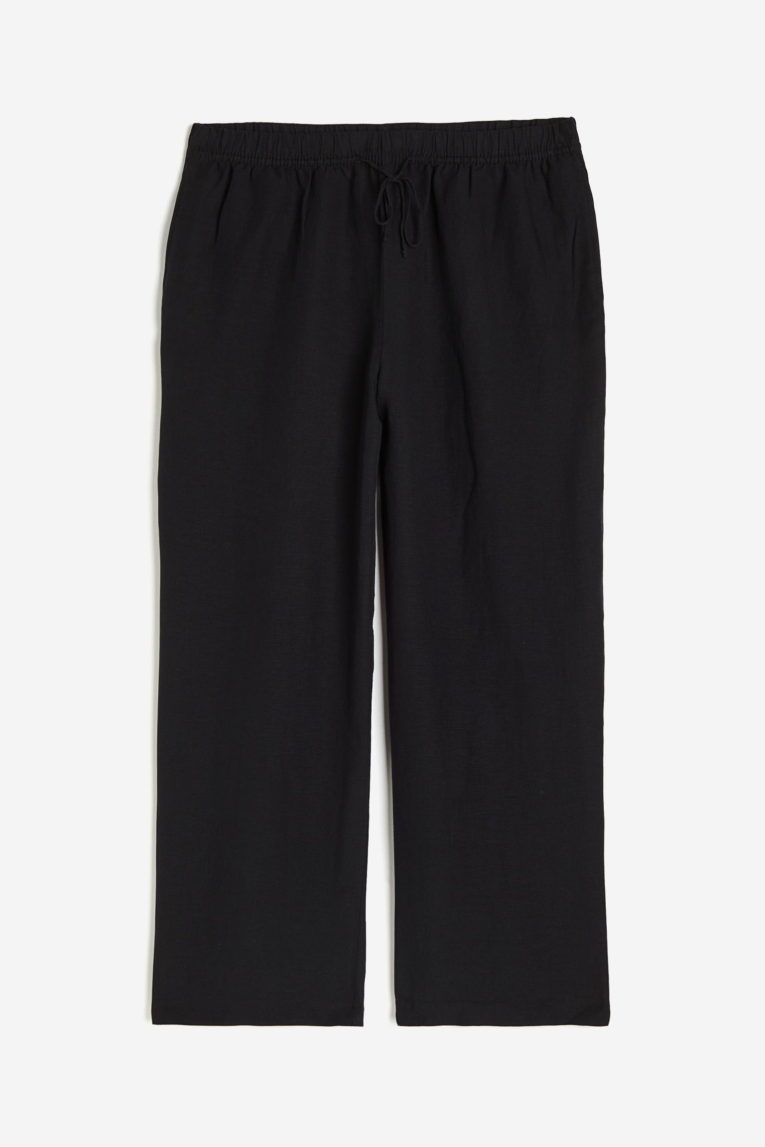 

Брюки без застежки из льняной ткани