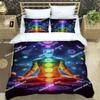 3D Chakra Bedding Set Printed single Comforter Quilt Bed Cover Duvet Cover Pillow Case 3 Pieces Sets Kids Adult Size Linen Sheet
